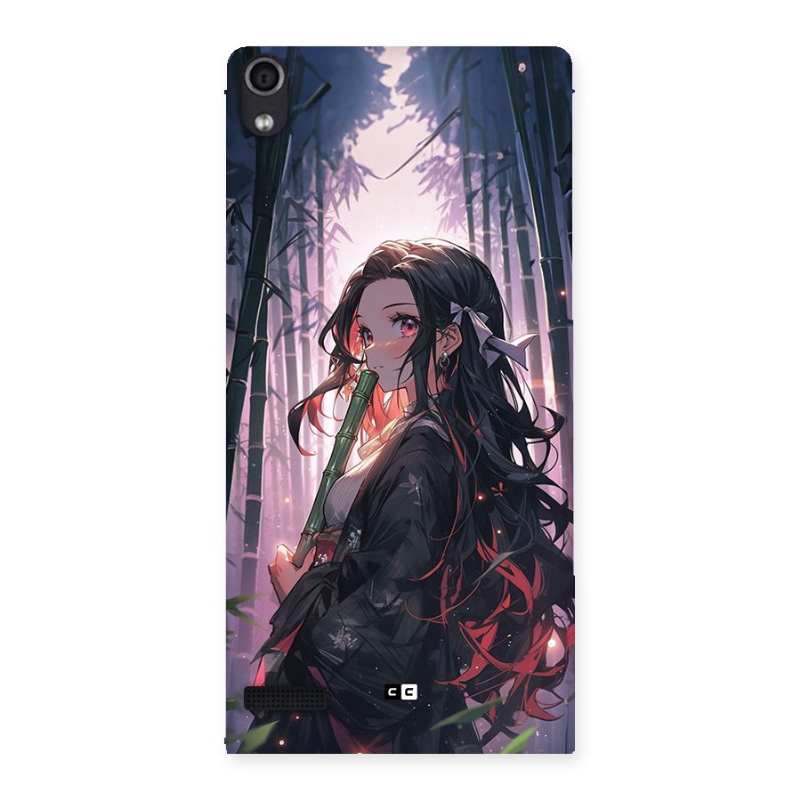 Cute Nezuko Back Case for Ascend P6