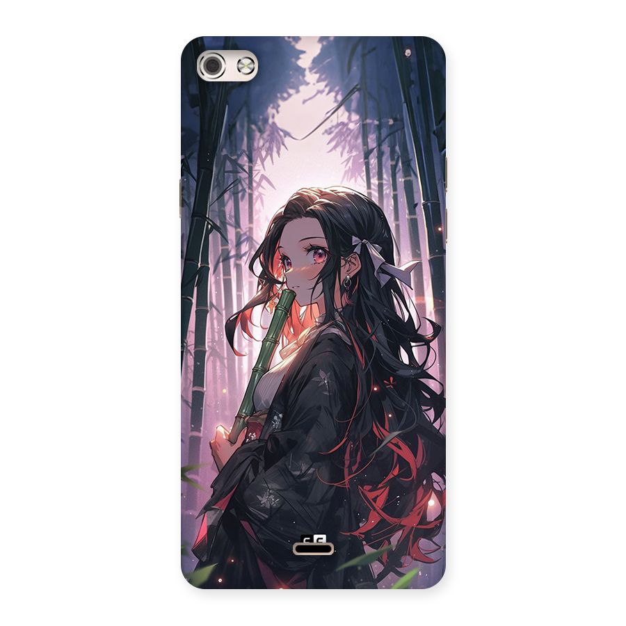 Cute Nezuko Back Case for Canvas Silver 5