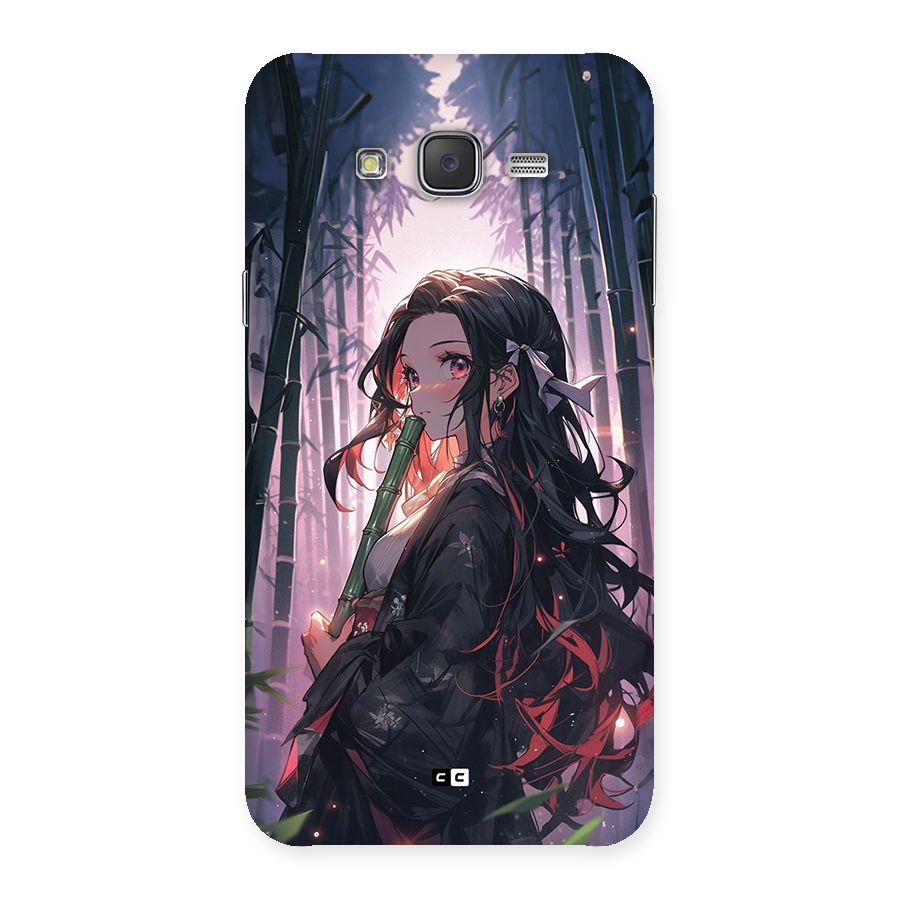 Cute Nezuko Back Case for Galaxy J7