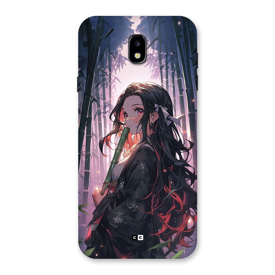 Cute Nezuko Back Case for Galaxy J7 Pro