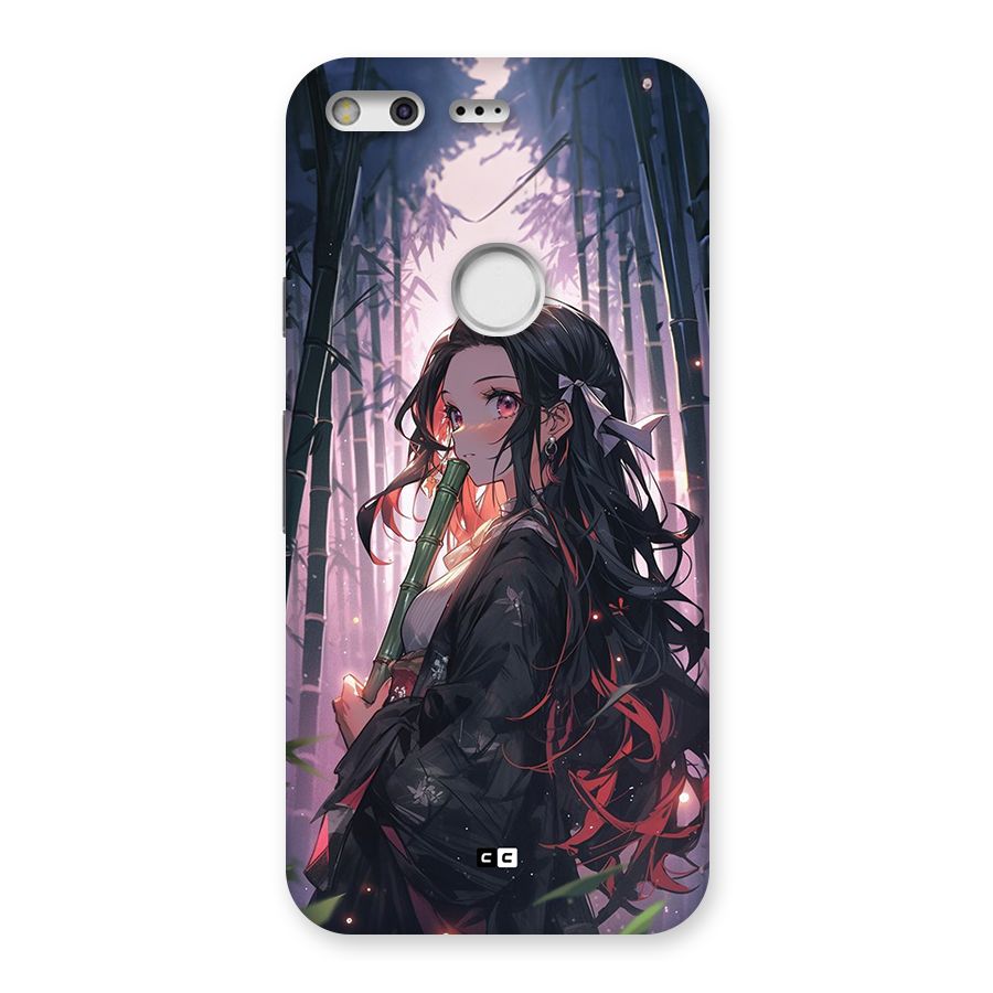 Cute Nezuko Back Case for Google Pixel