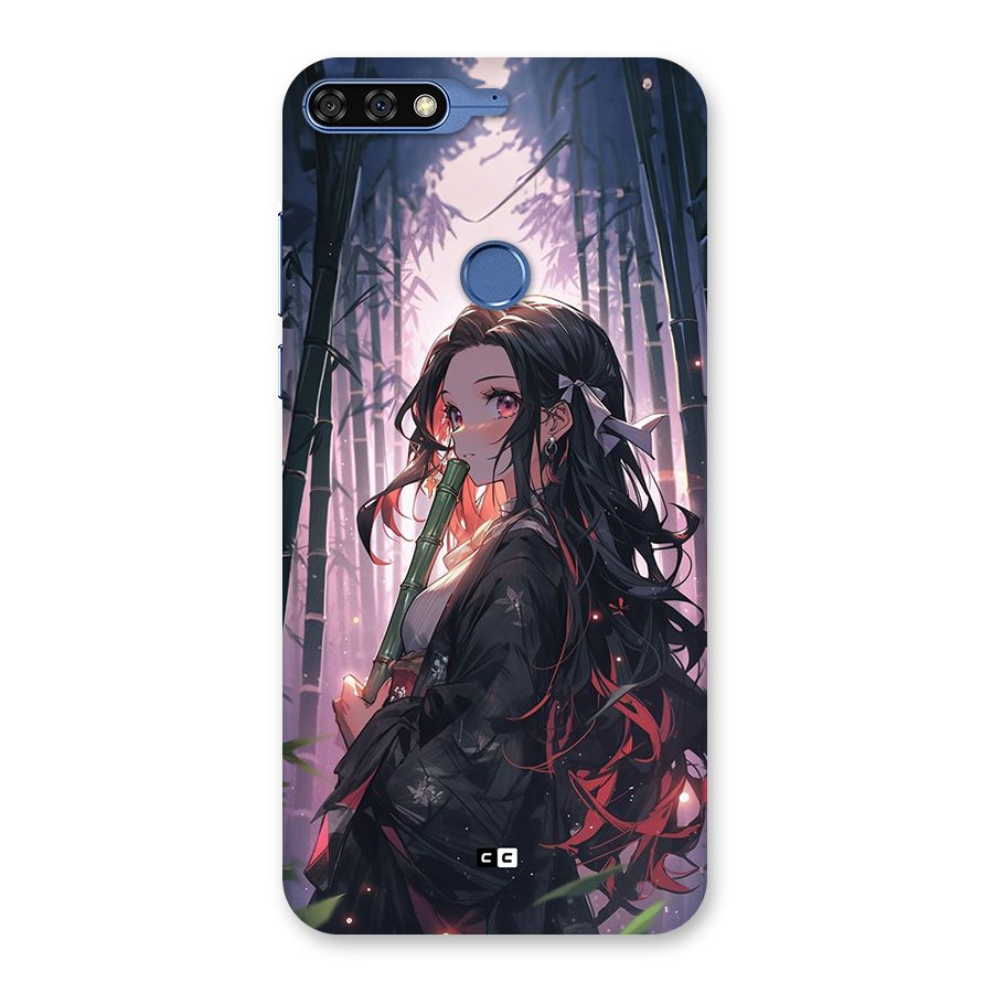 Cute Nezuko Back Case for Honor 7C