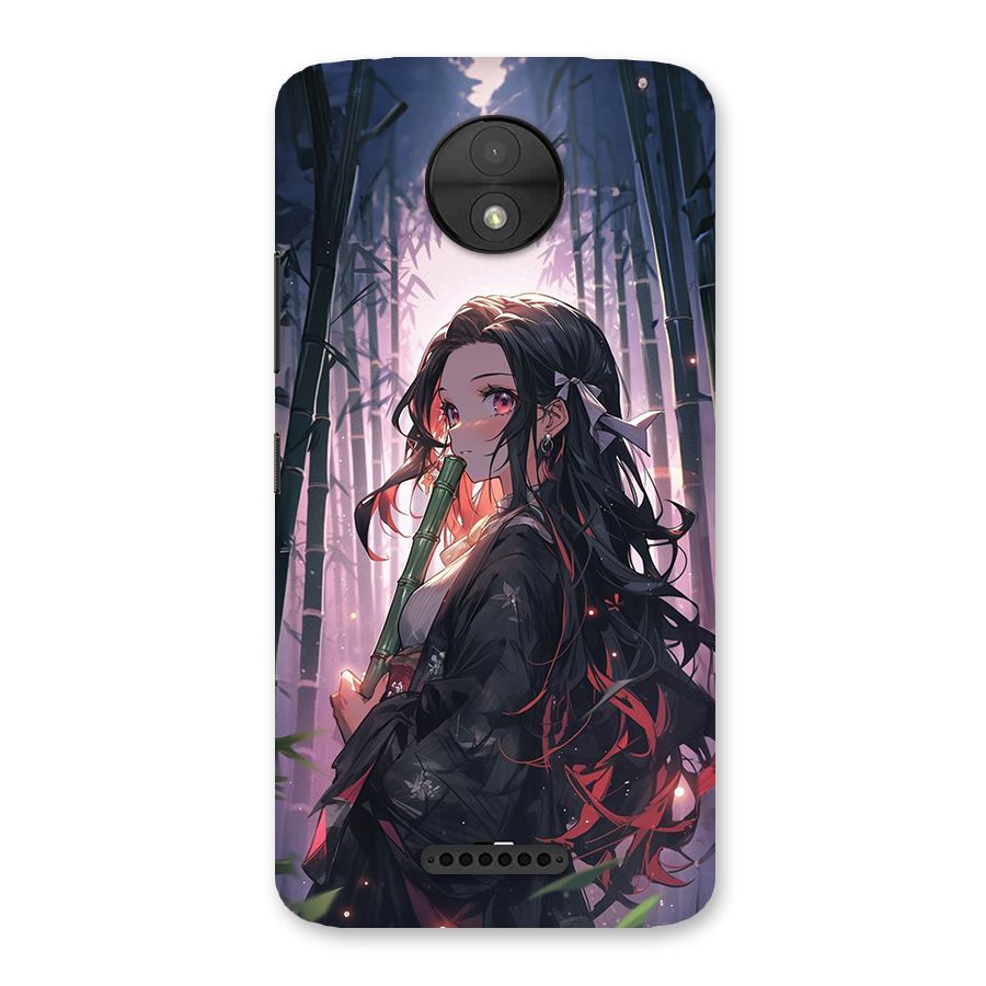 Cute Nezuko Back Case for Moto C