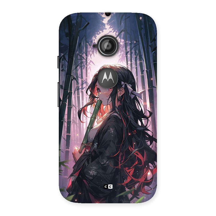 Cute Nezuko Back Case for Moto E 2nd Gen