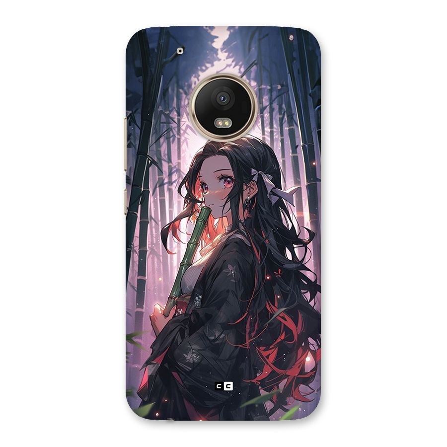 Cute Nezuko Back Case for Moto G5 Plus
