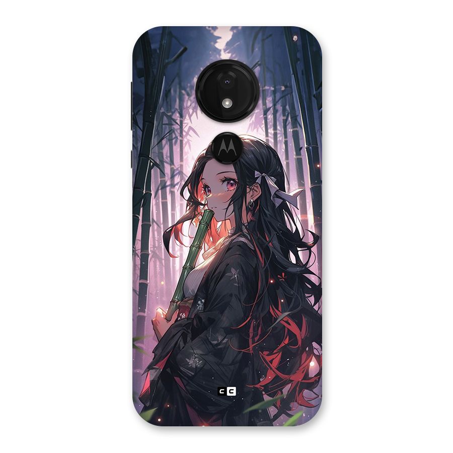 Cute Nezuko Back Case for Moto G7 Power