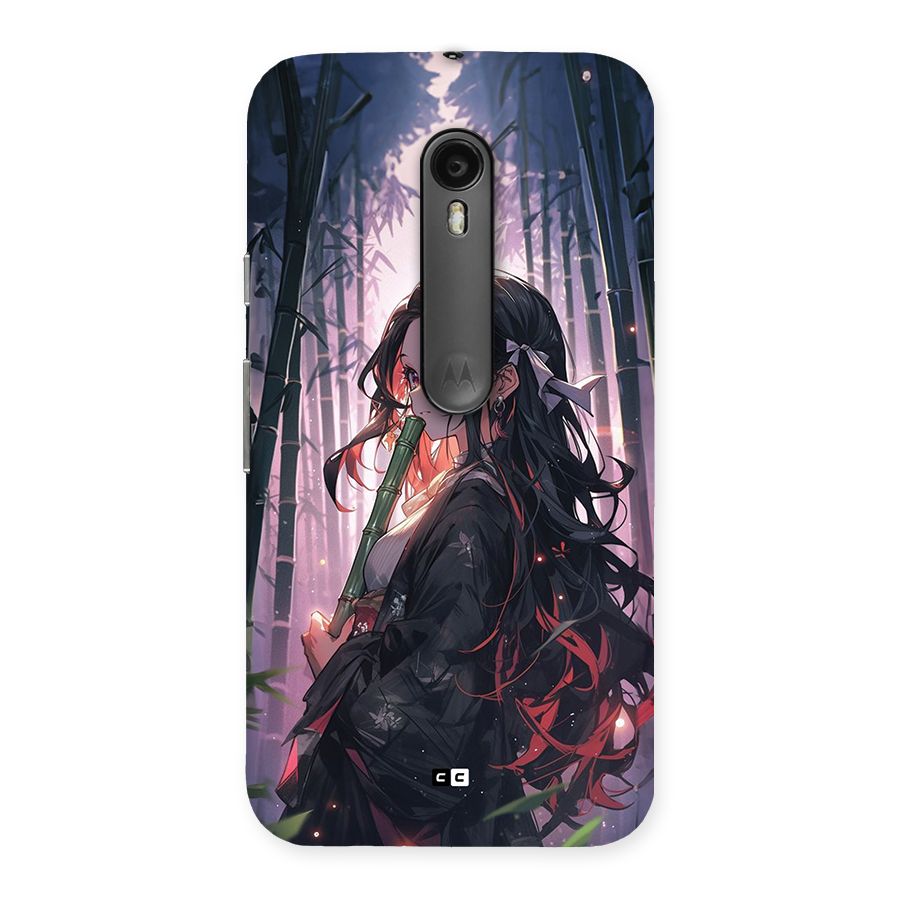 Cute Nezuko Back Case for Moto G Turbo