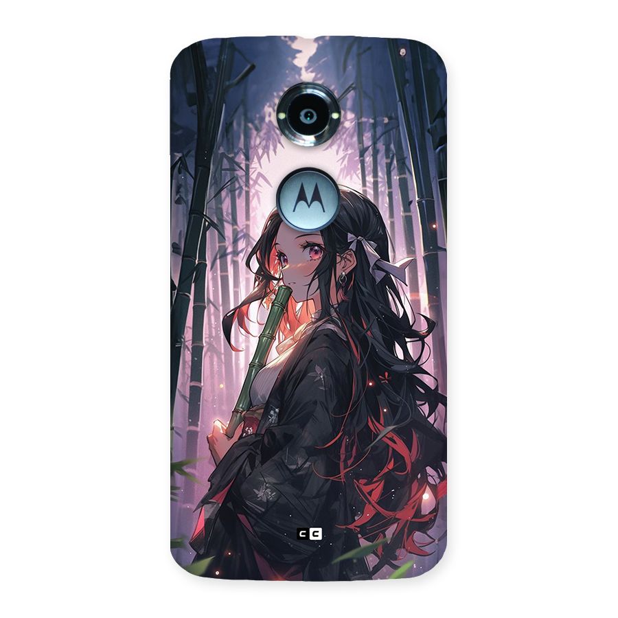 Cute Nezuko Back Case for Moto X2