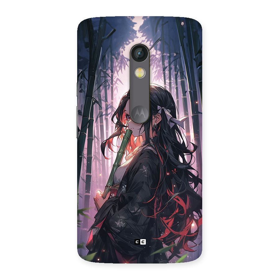 Cute Nezuko Back Case for Moto X Play