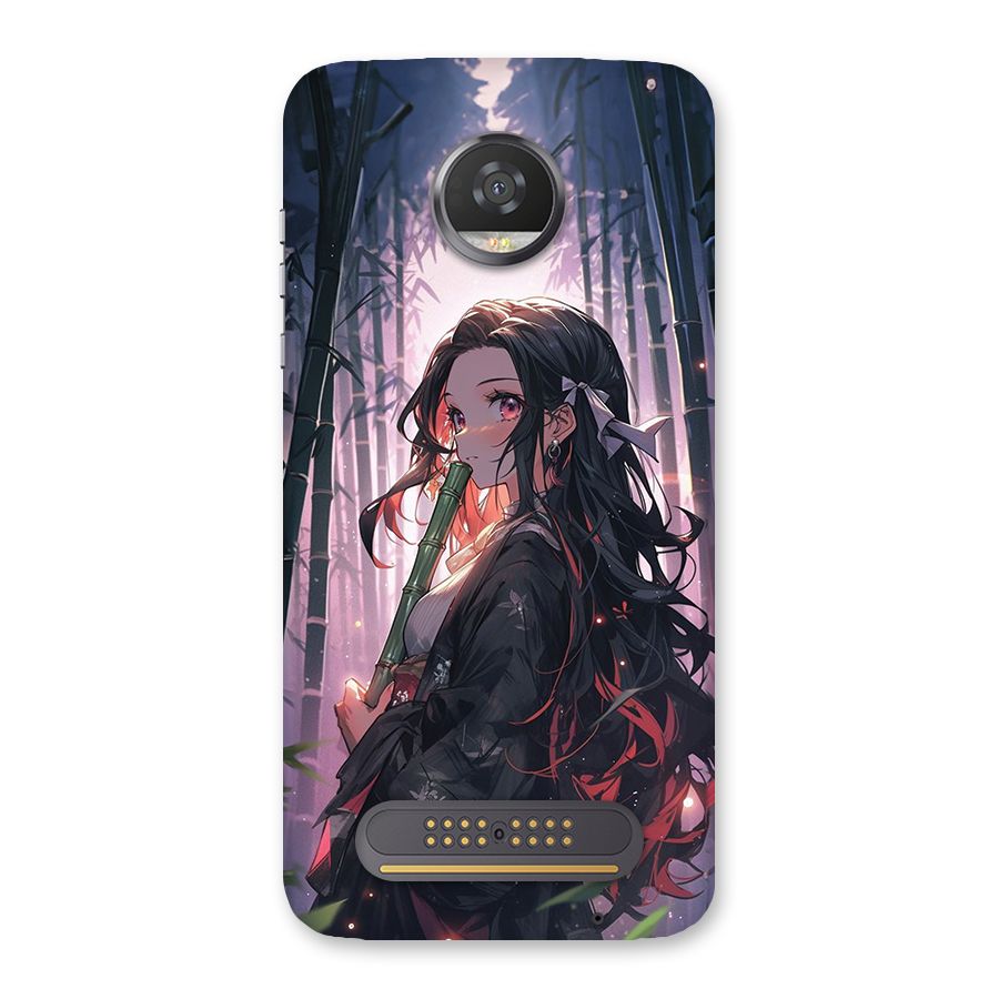 Cute Nezuko Back Case for Moto Z2 Play