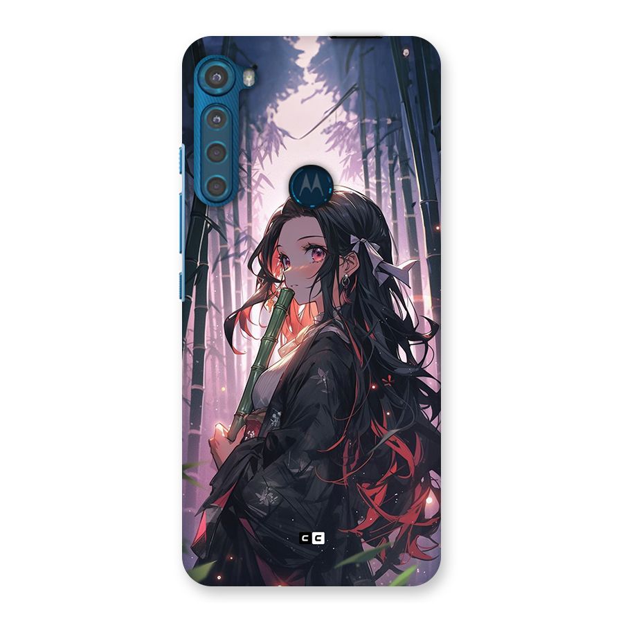 Cute Nezuko Back Case for Motorola One Fusion Plus