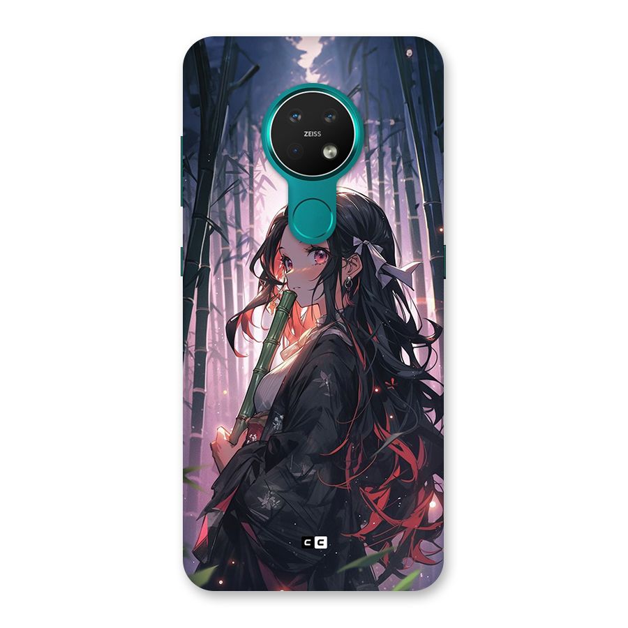 Cute Nezuko Back Case for Nokia 7.2