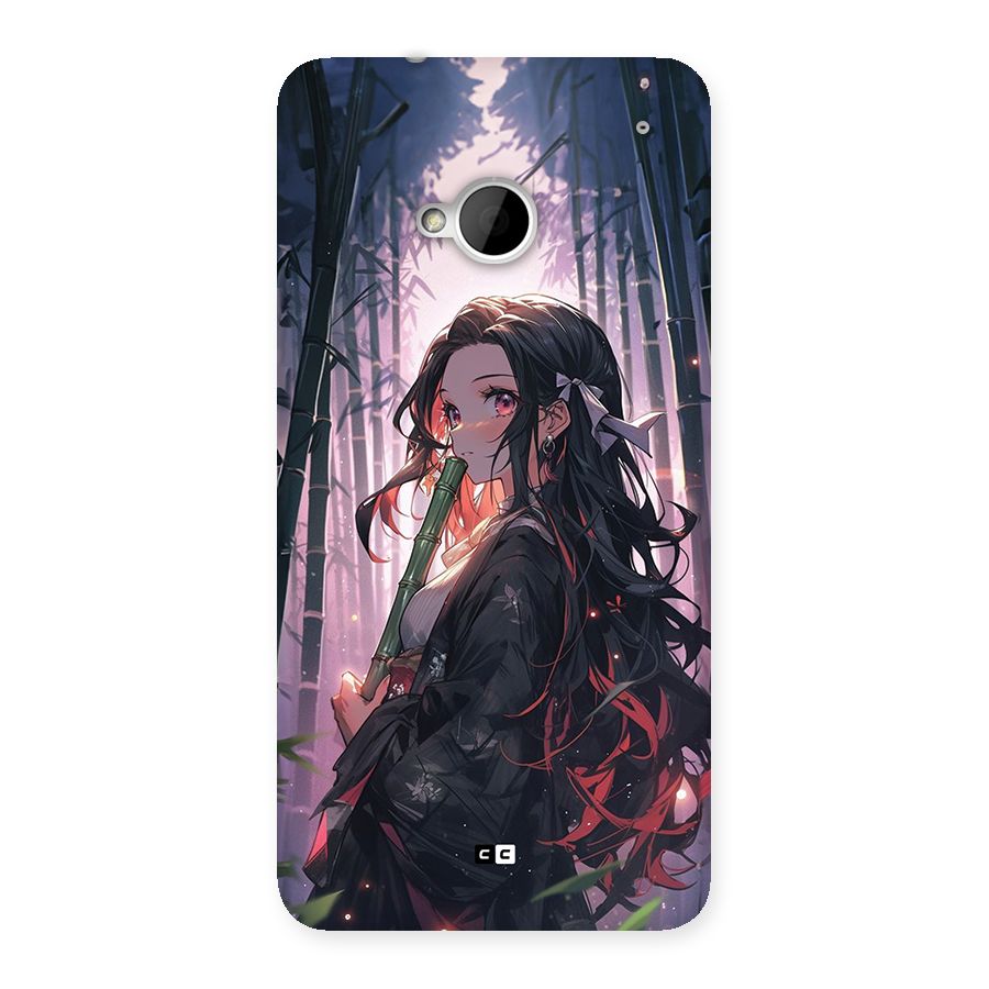 Cute Nezuko Back Case for One M7 (Single Sim)