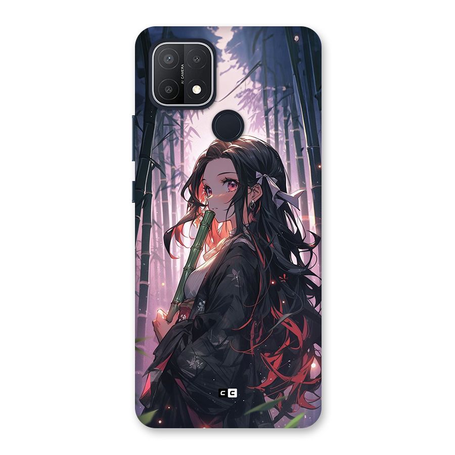 Cute Nezuko Back Case for Oppo A15s