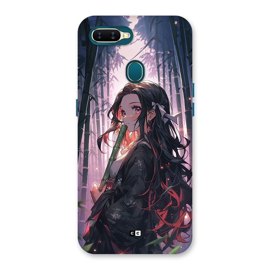 Cute Nezuko Back Case for Oppo A7
