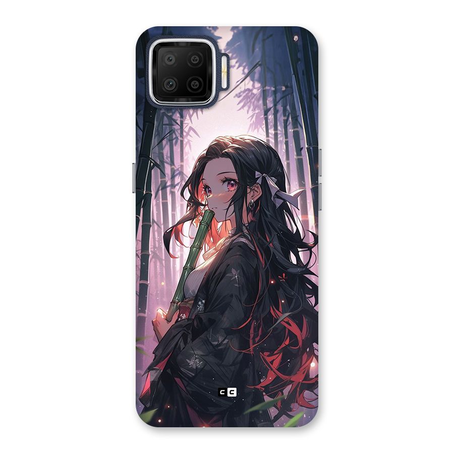 Cute Nezuko Back Case for Oppo F17