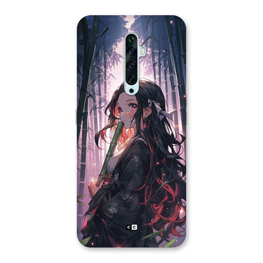 Cute Nezuko Back Case for Oppo Reno2 F