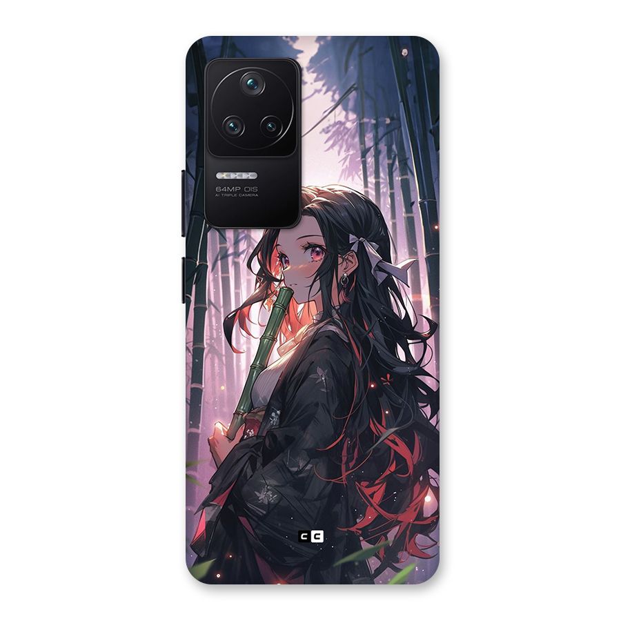 Cute Nezuko Back Case for Poco F4 5G