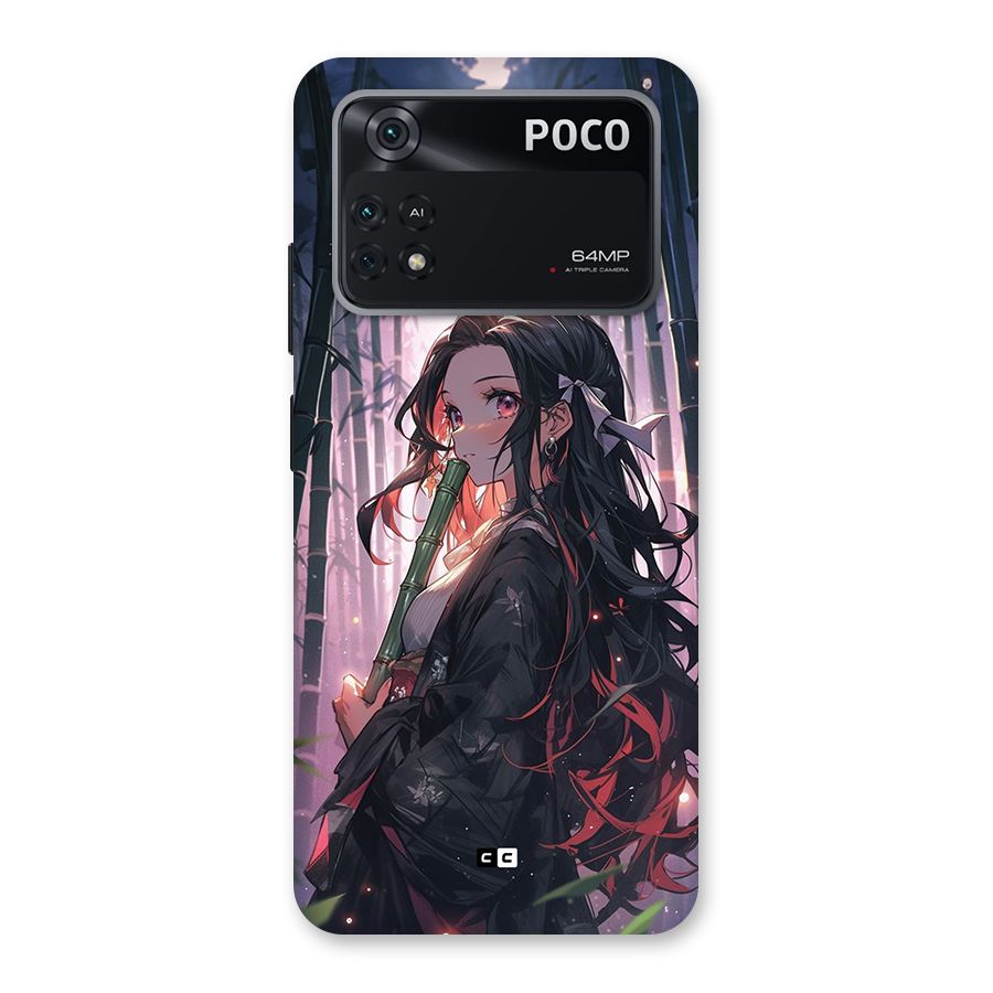 Cute Nezuko Back Case for Poco M4 Pro 4G