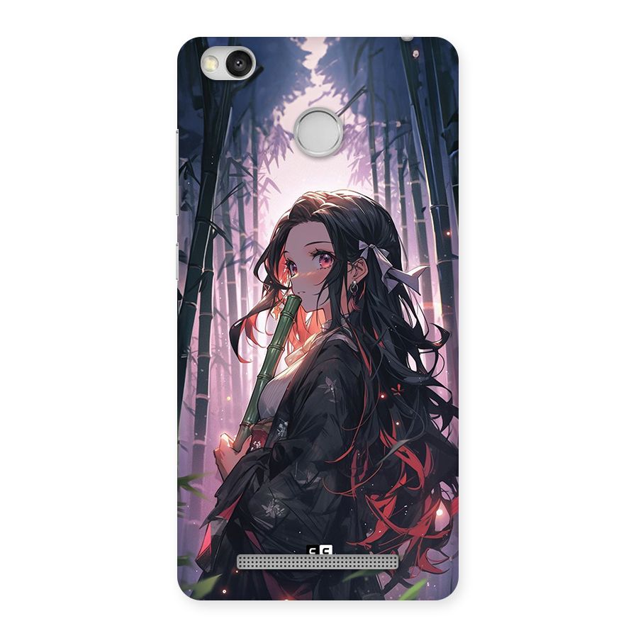 Cute Nezuko Back Case for Redmi 3S Prime