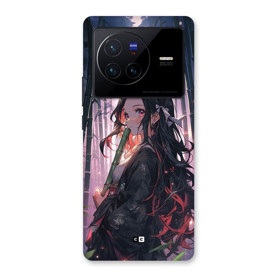 Cute Nezuko Back Case for Vivo X80