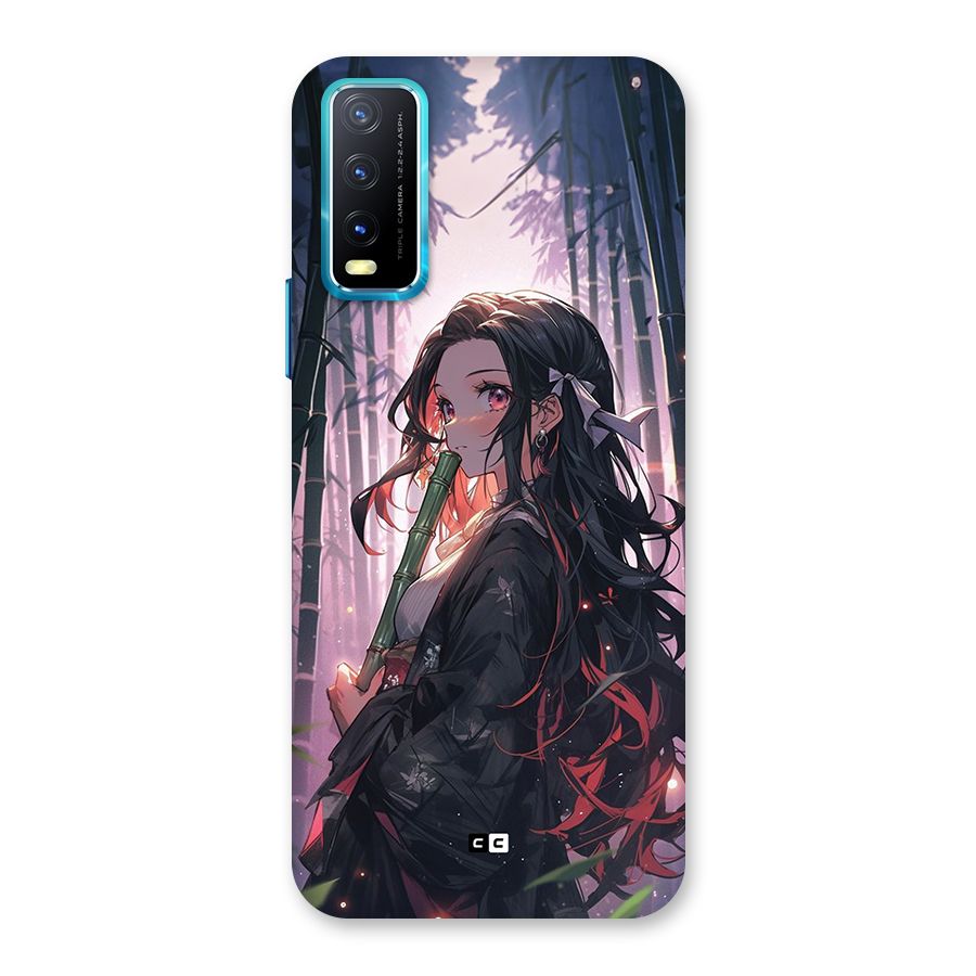 Cute Nezuko Back Case for Vivo Y20A