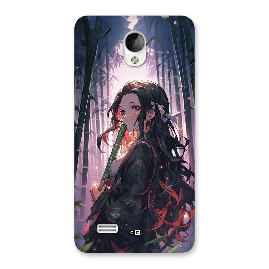Cute Nezuko Back Case for Vivo Y21