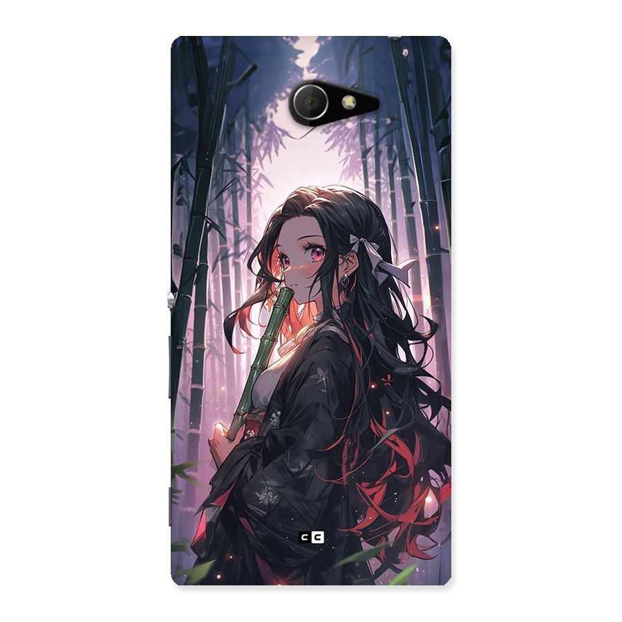 Cute Nezuko Back Case for Xperia M2