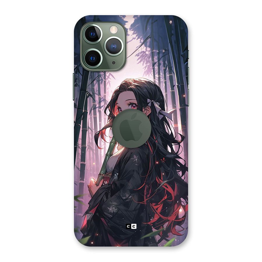 Cute Nezuko Back Case for iPhone 11 Pro Logo Cut