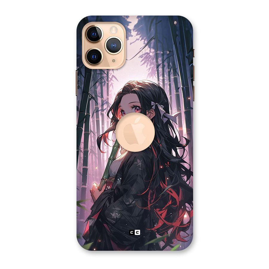 Cute Nezuko Back Case for iPhone 11 Pro Max Logo Cut