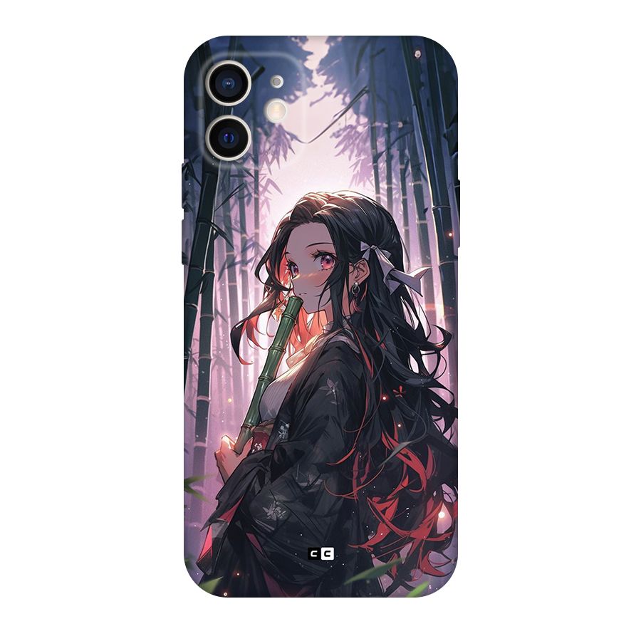 Cute Nezuko Back Case for iPhone 12