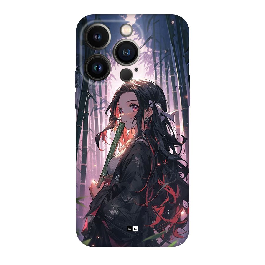 Cute Nezuko Back Case for iPhone 14 Pro