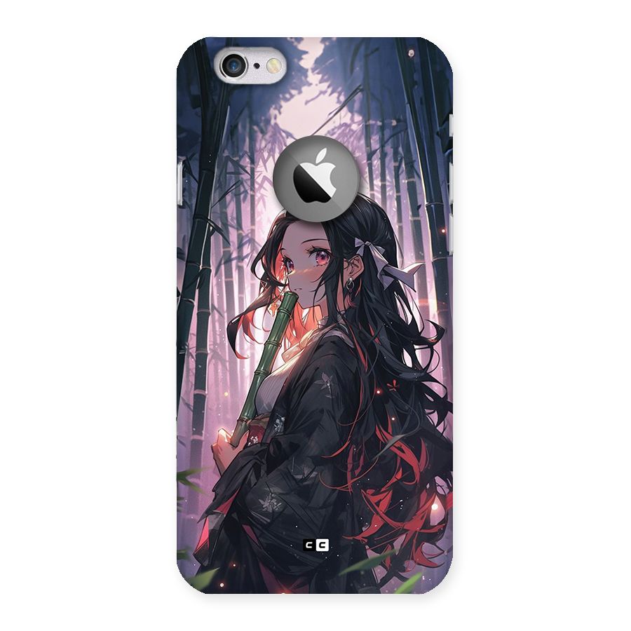 Cute Nezuko Back Case for iPhone 6 Logo Cut