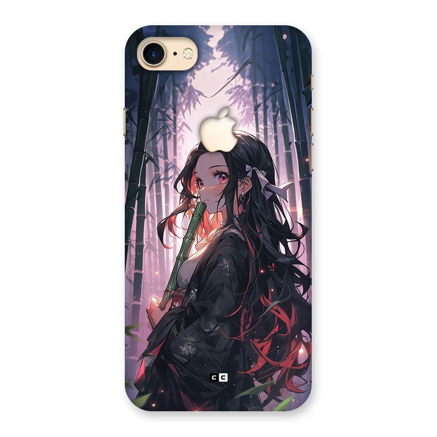Cute Nezuko Back Case for iPhone 7 Apple Cut