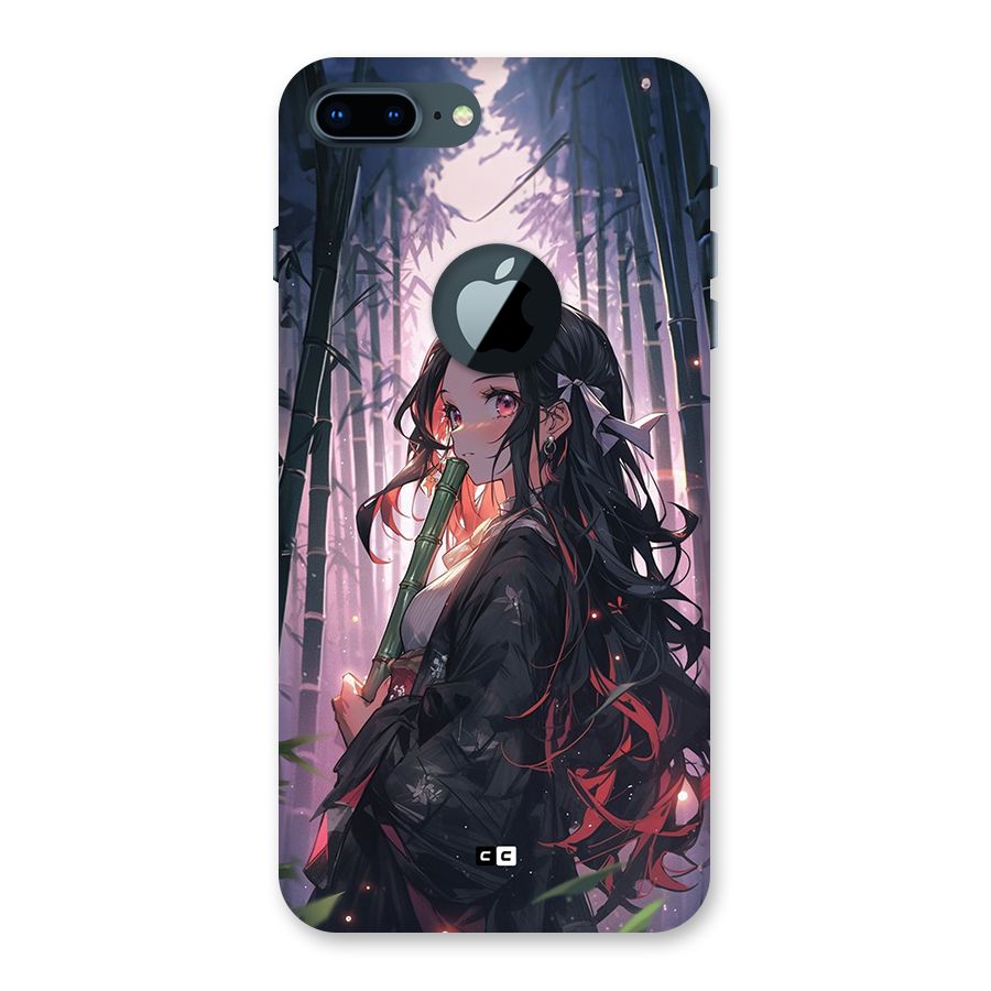 Cute Nezuko Back Case for iPhone 7 Plus Logo Cut