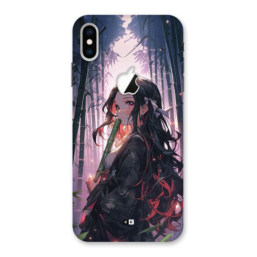 Cute Nezuko Back Case for iPhone XS Max Apple Cut