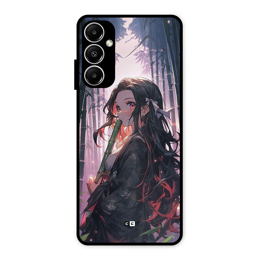 Cute Nezuko Metal Back Case for Galaxy A05s