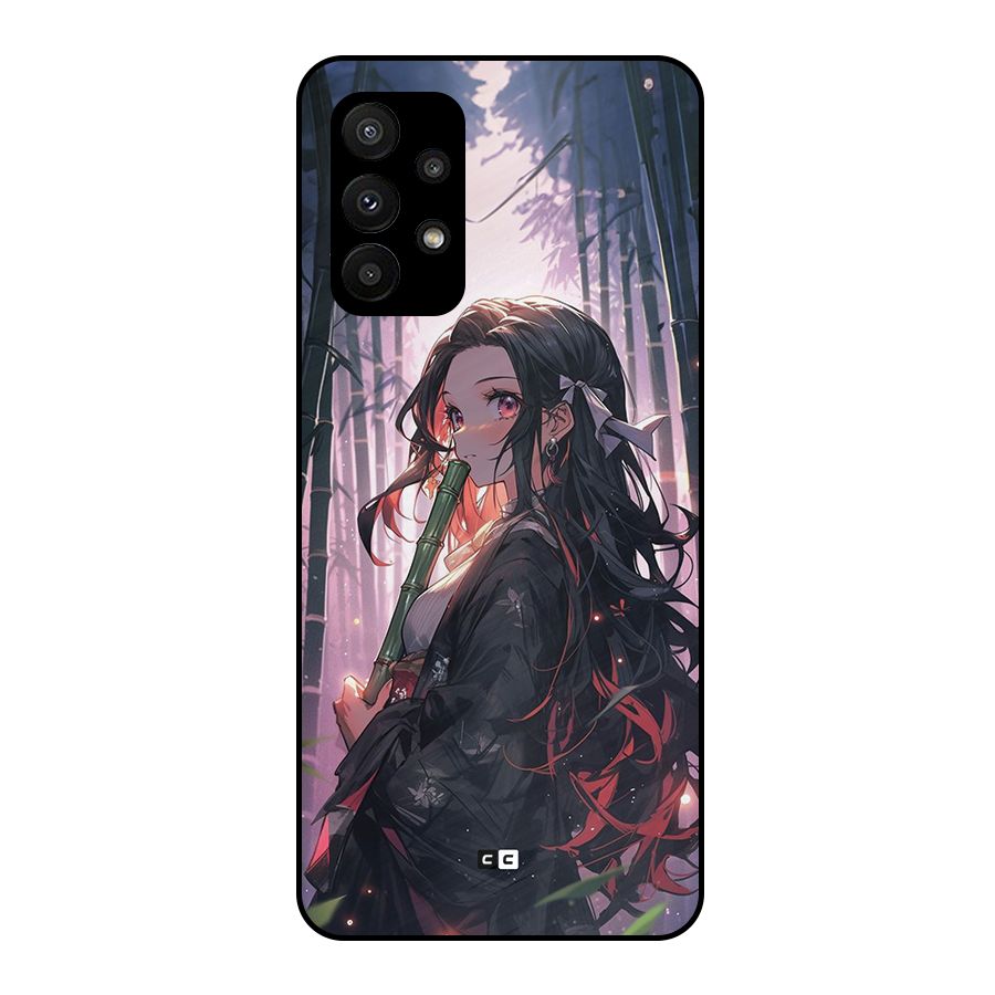 Cute Nezuko Metal Back Case for Galaxy A23