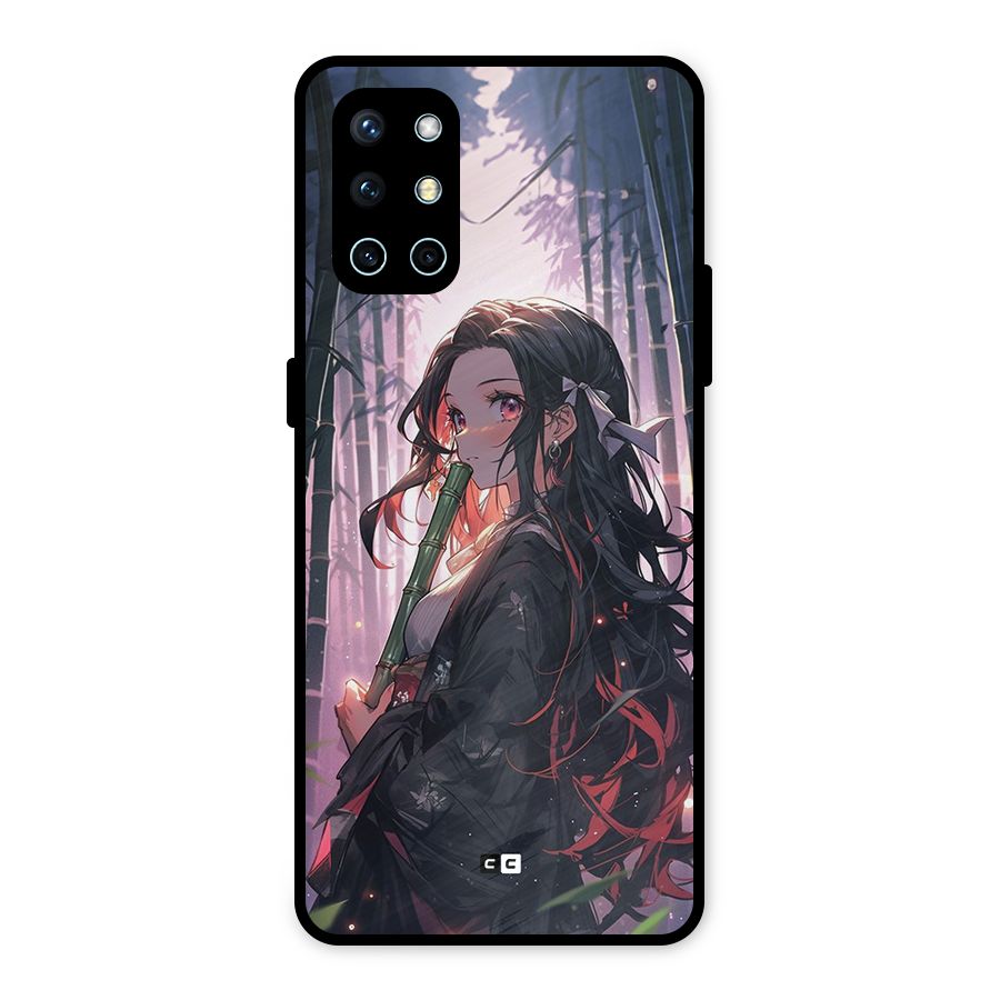 Cute Nezuko Metal Back Case for OnePlus 9R