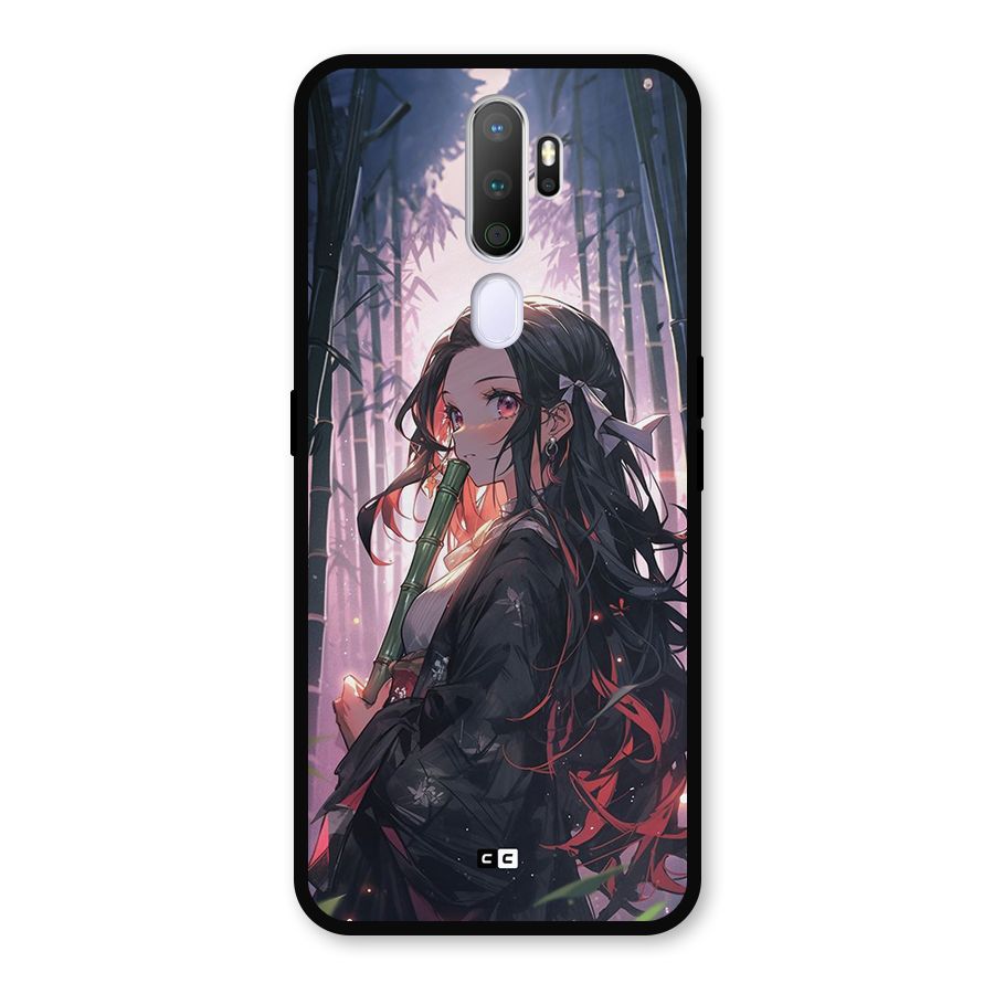 Cute Nezuko Metal Back Case for Oppo A9 (2020)
