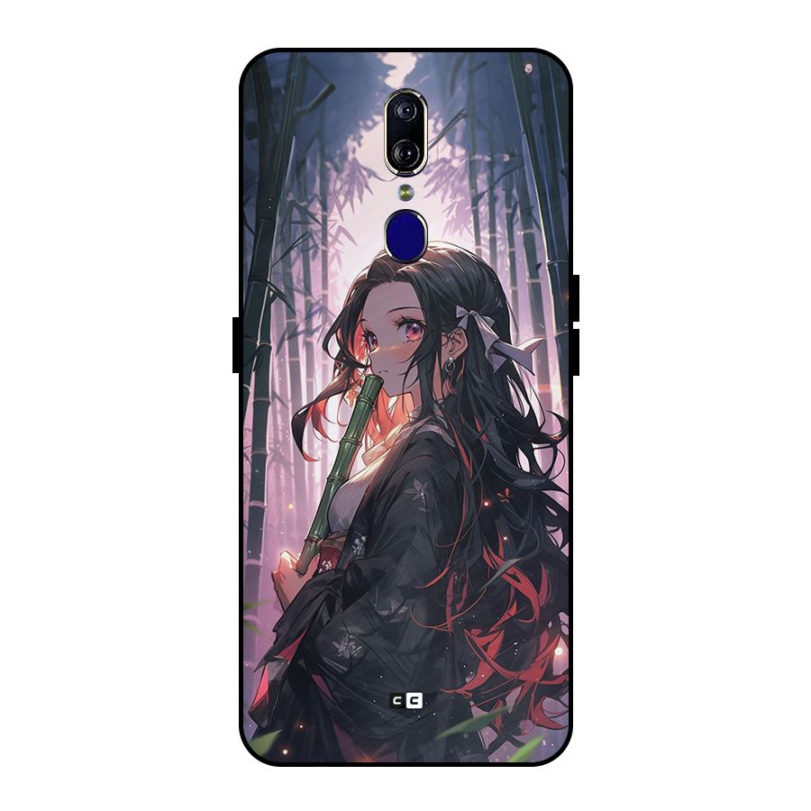 Cute Nezuko Metal Back Case for Oppo F11