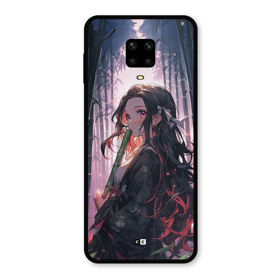 Cute Nezuko Metal Back Case for Poco M2