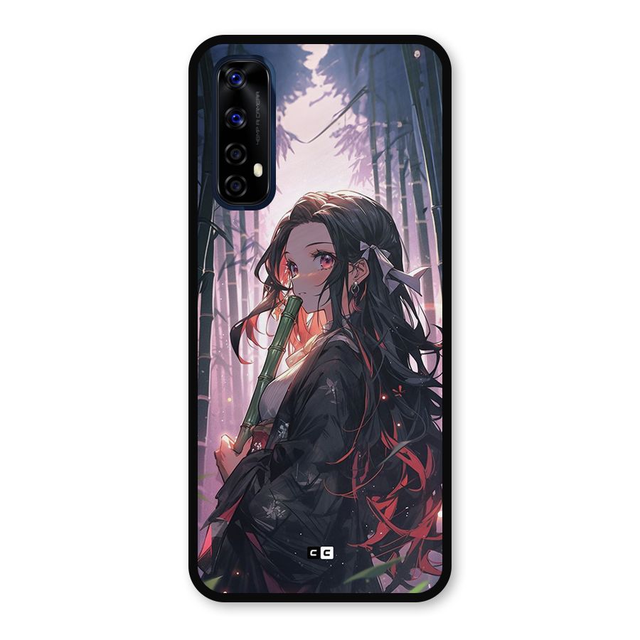 Cute Nezuko Metal Back Case for Realme 7