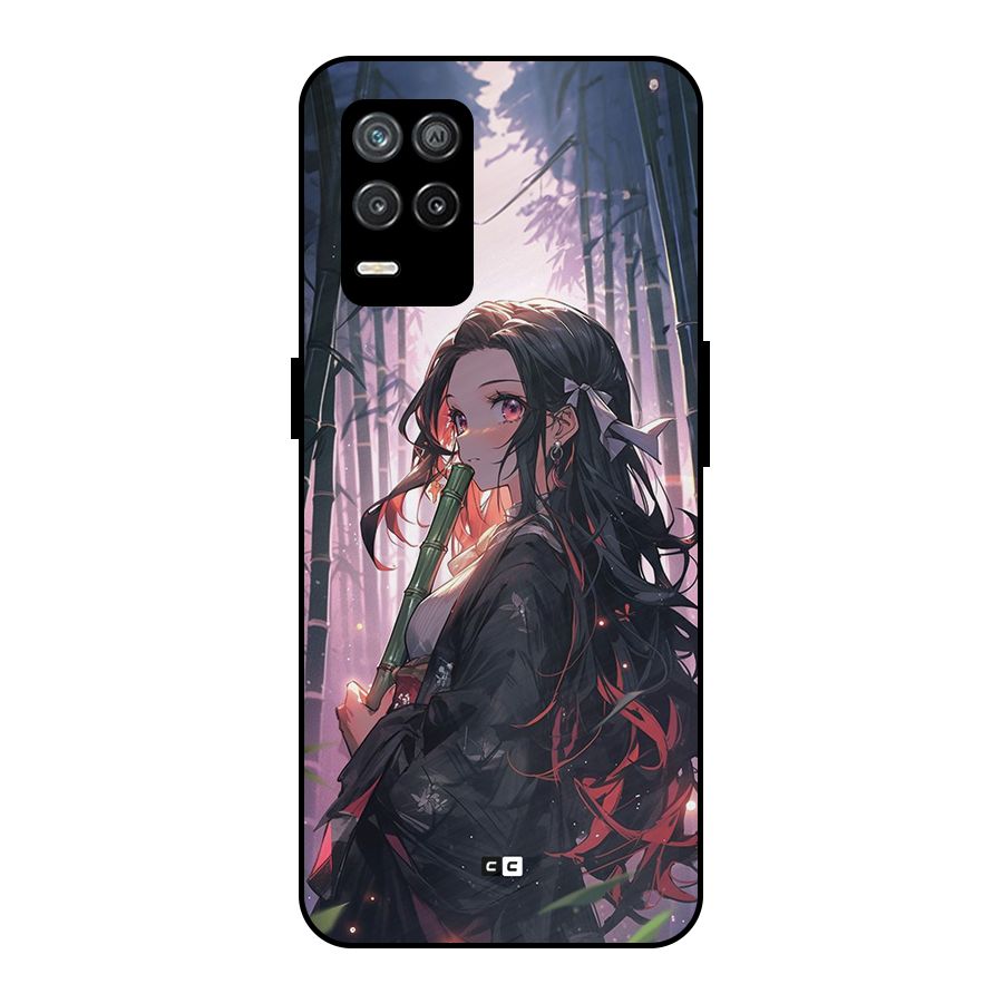 Cute Nezuko Metal Back Case for Realme 9 5G