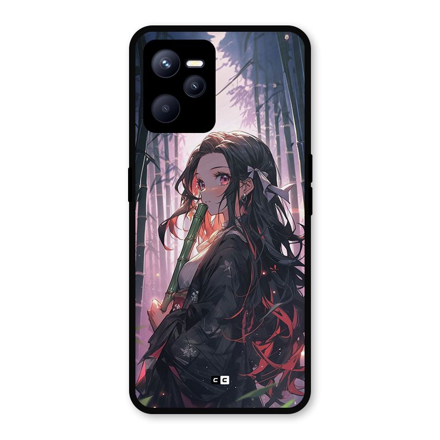 Cute Nezuko Metal Back Case for Realme C35