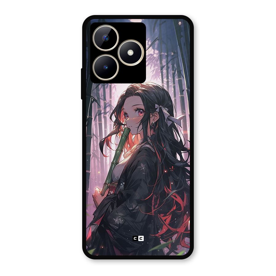 Cute Nezuko Metal Back Case for Realme C53