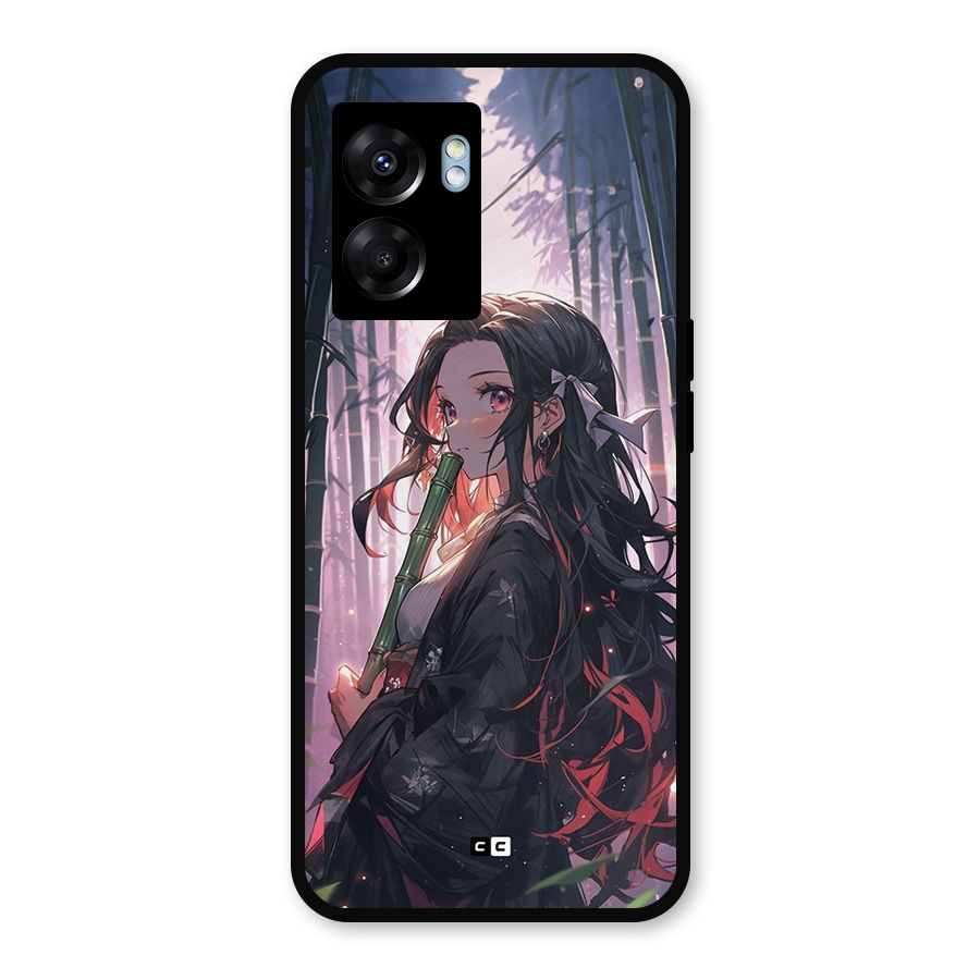 Cute Nezuko Metal Back Case for Realme Narzo 50 5G