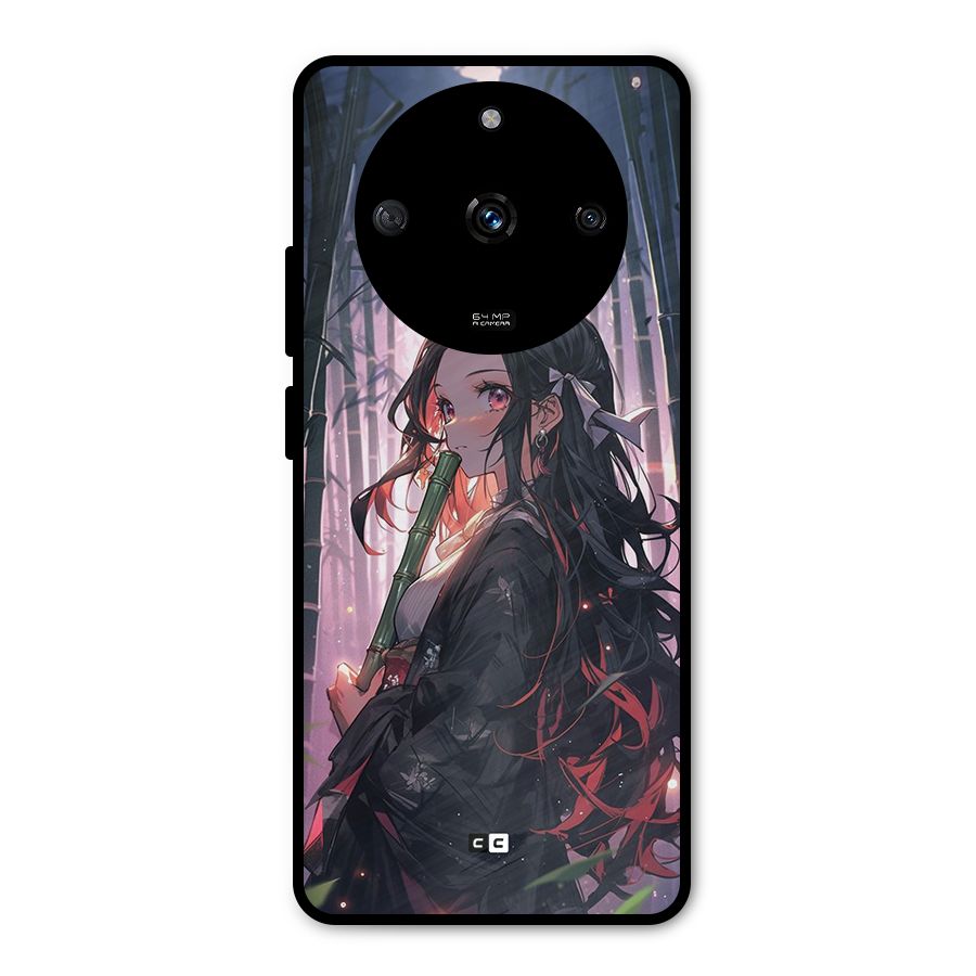 Cute Nezuko Metal Back Case for Realme Narzo 60 5G