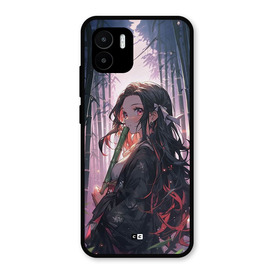 Cute Nezuko Metal Back Case for Redmi A1