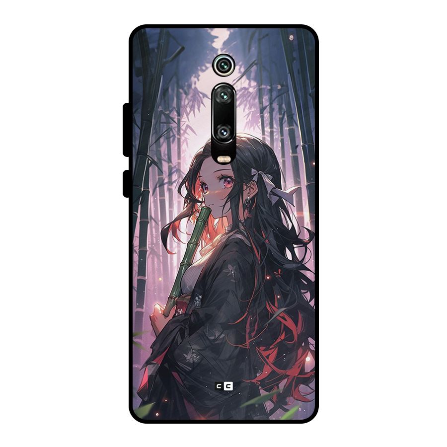 Cute Nezuko Metal Back Case for Redmi K20